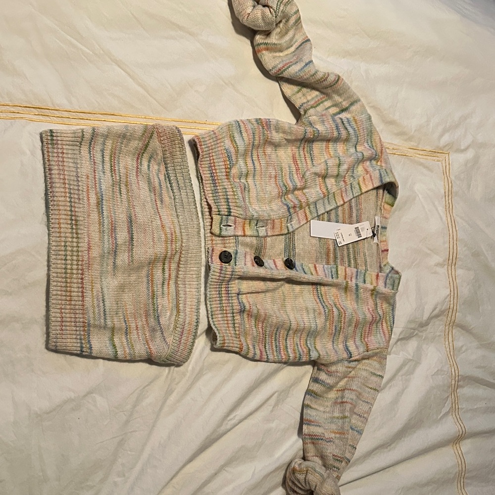 New Anthropology BB Dakota Striped Knit Cardigan and bandeau Set